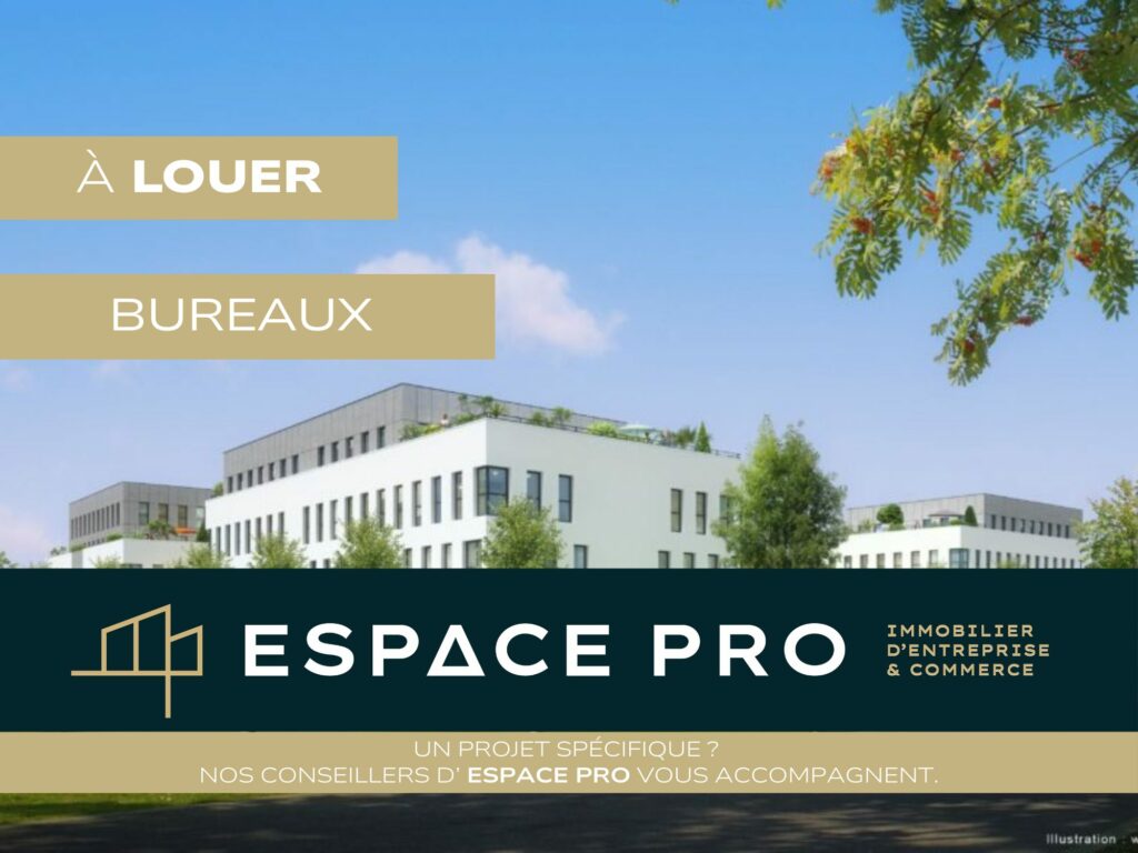 Nord de Caen – A LOUER – environ 104 m² de bureaux + archives