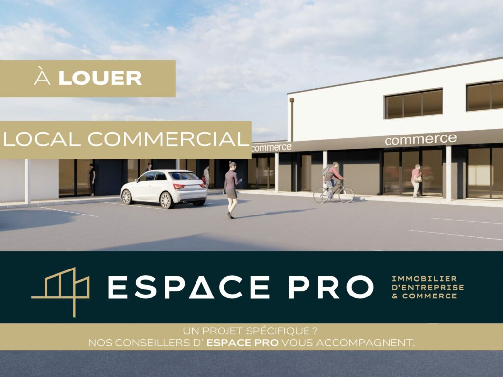 Nord de Caen – A LOUER – Local commercial neuf d&rsquo;environ 196 m²