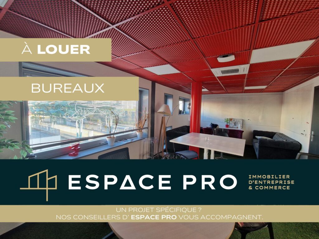 Caen Nord – A LOUER – Environ 515 m² de bureaux