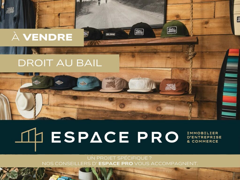 A VENDRE DROIT AU BAIL PONT L EVEQUE 55 M²