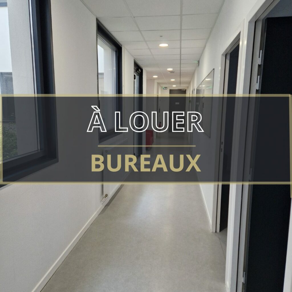Est de Caen – A LOUER – 58 m² de Bureaux  + parking privé