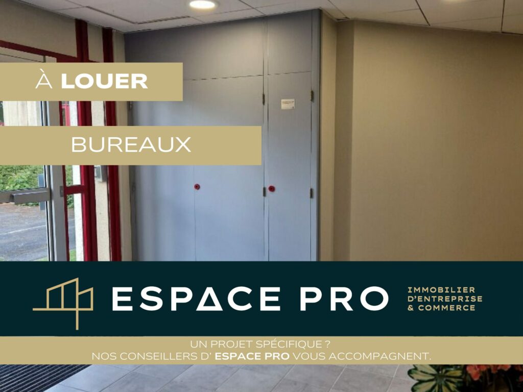 Caen Nord, A LOUER – environ 160 m² de bureaux en rez-de-chaussée