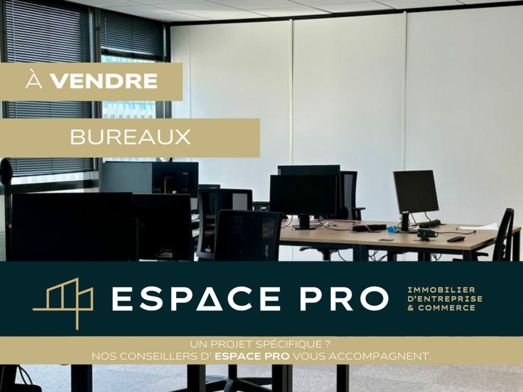 Nord de Caen – A VENDRE – 210 m² de Bureaux en rez-de-chaussée