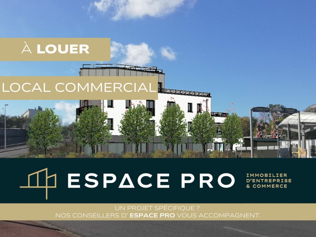 Mondeville – A LOUER – local commercial neuf  aménagé non cloisonné d&rsquo;environ 224 m² –