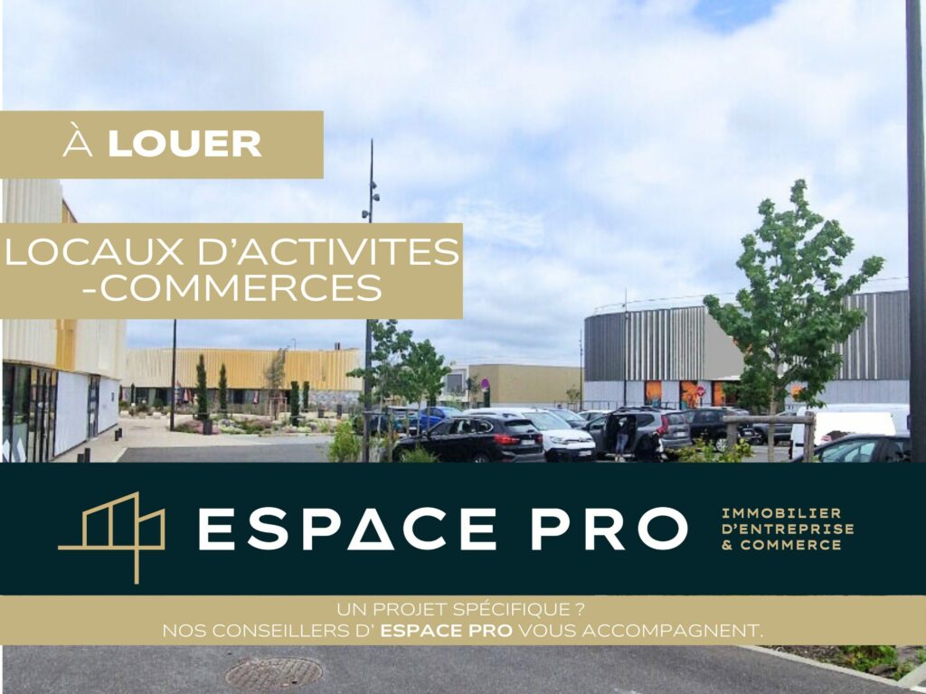 Sud de Caen – A LOUER – 708m² de locaux activités/commerciaux sans CDAC  + Bureaux