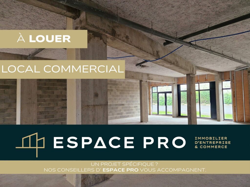 Ouest de Caen – A LOUER – Local commercial / Bureaux 200 m²