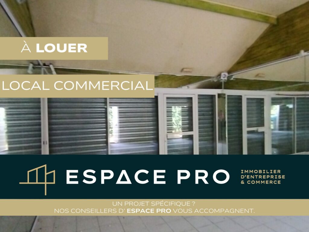 Sud de Caen – A LOUER – Local commercial avec vitrine de 30 m²