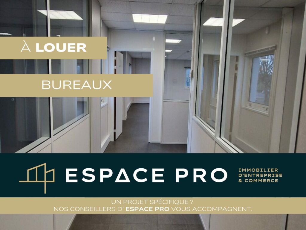 Nord de Caen – A LOUER – Environ 383 m² de bureaux