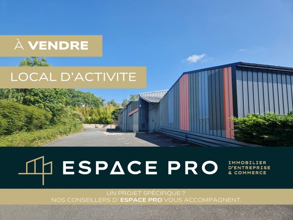 OUEST de Caen – A VENDRE – Locaux d&rsquo;activités clos d&rsquo;environ 530 m²