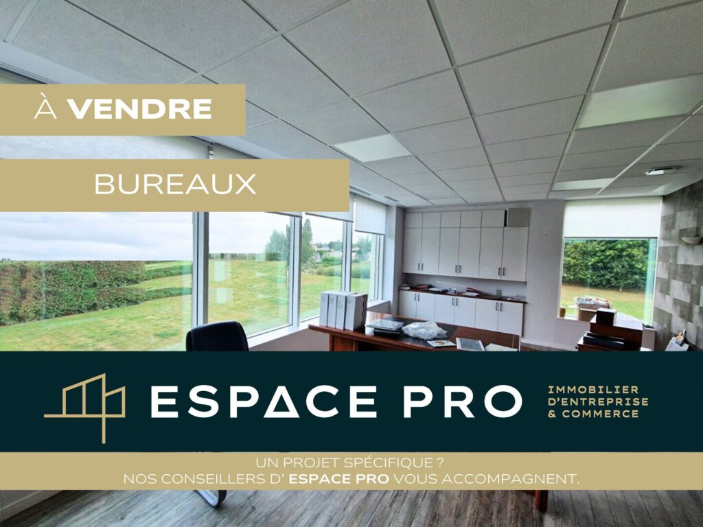BAYEUX – A VENDRE – Environ 785 m² de bureaux en parfait état avec terrain