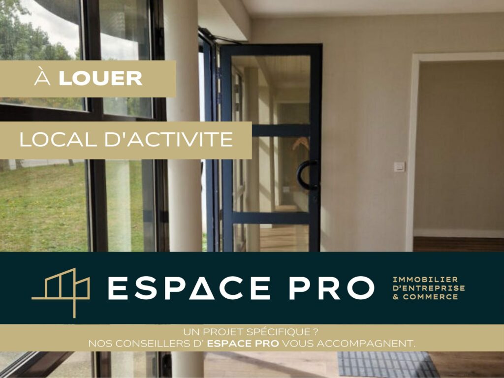 Sud de Caen – A LOUER – Environ 160 m² de dépôt + 90 m² de bureaux