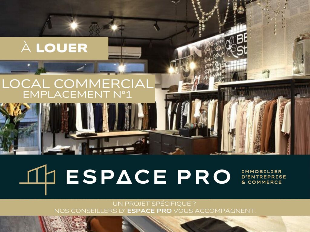 A LOUER, Emplacement  N°1, Local commercial de 180 M2