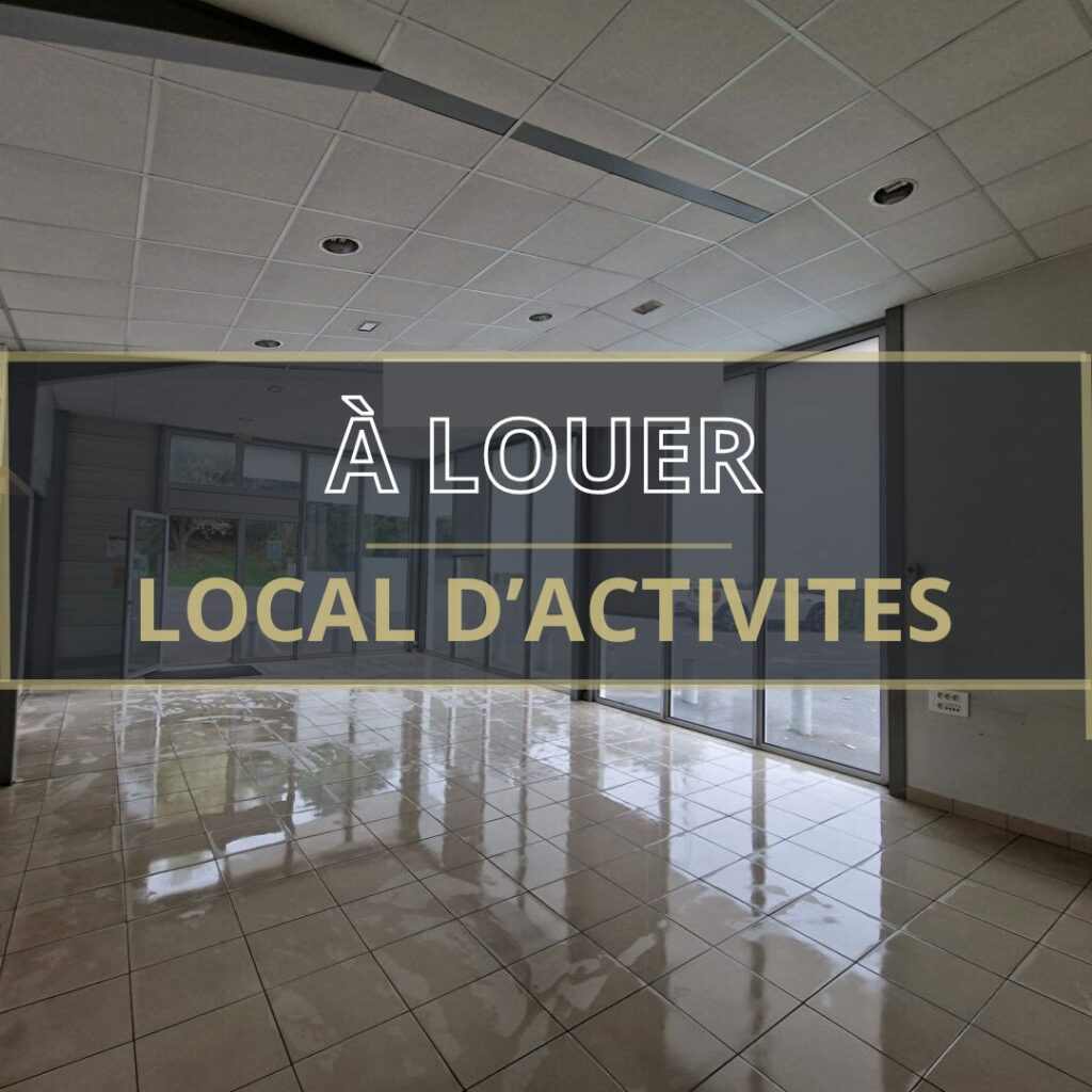 Ouest de Caen – A LOUER – Local d&rsquo;activités d&rsquo;environ 400 m² + cour privée