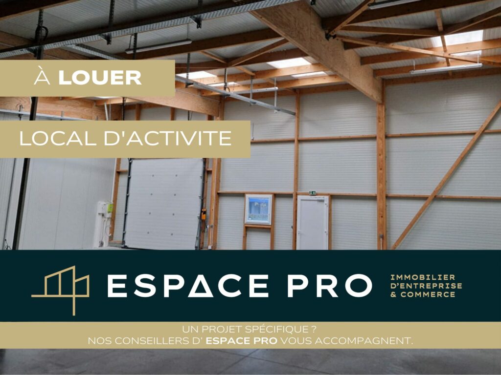 SAINT MARTIN DES ENTREES (14440) – A LOUER – local d&rsquo;activités de 217 m²