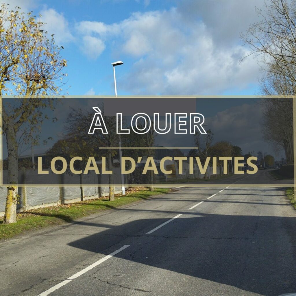 Ouest de Caen – A LOUER – Local d&rsquo;activités d&rsquo;environ 400 m² dont environ 50 m² de bureaux