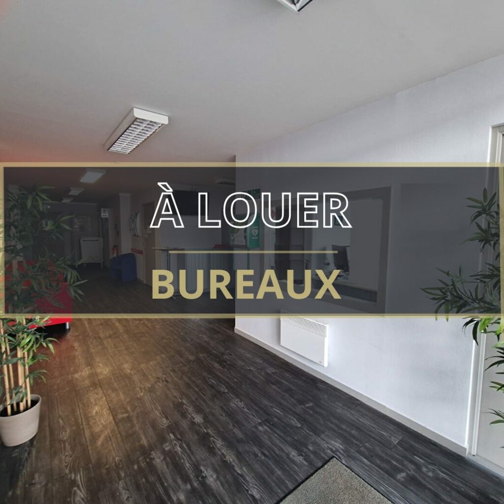 Sud Est de Caen – A LOUER – Environ 379 m² de bureaux
