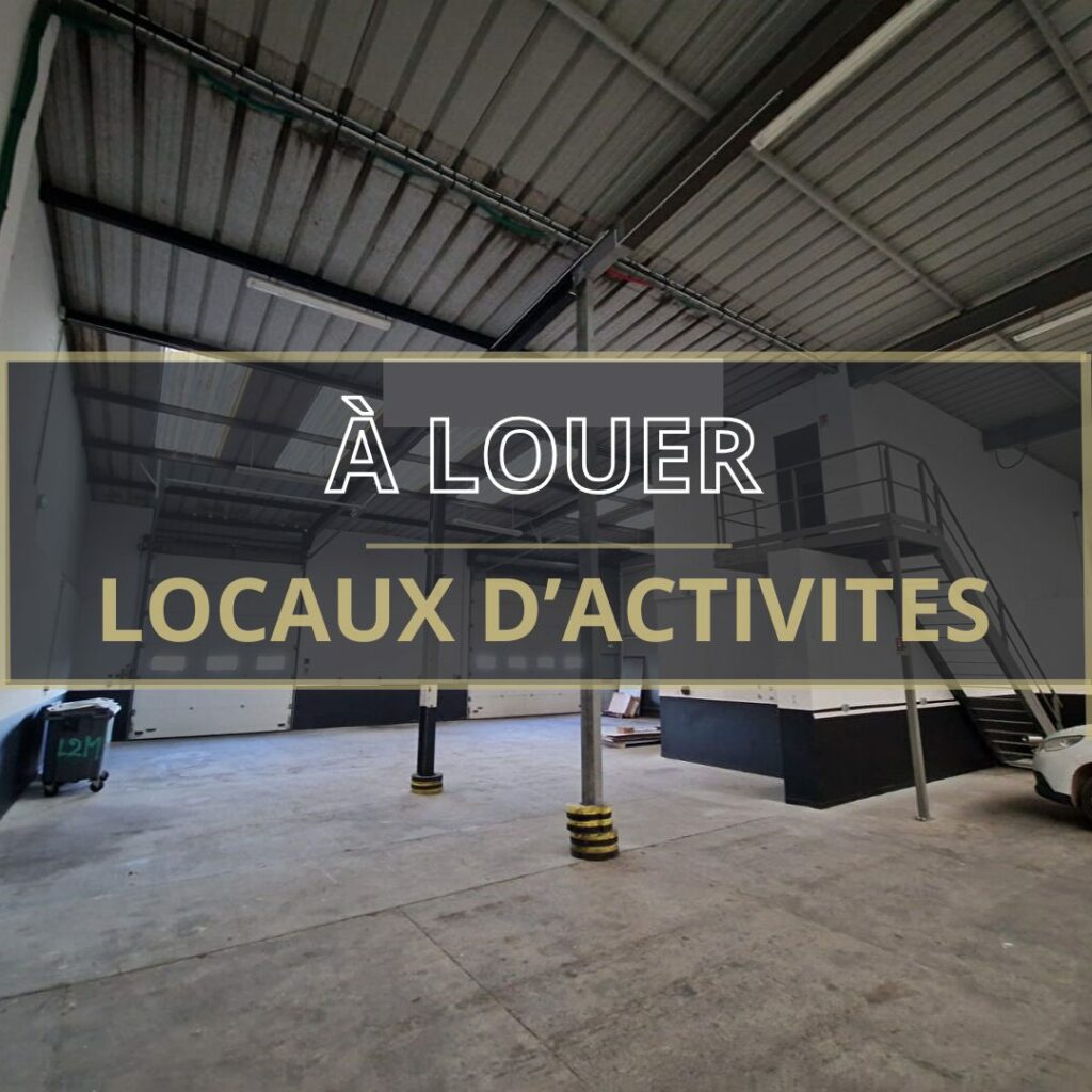 Est de Caen – A LOUER – Locaux d&rsquo;activités d&rsquo;environ 890 m²  + terrain extérieur