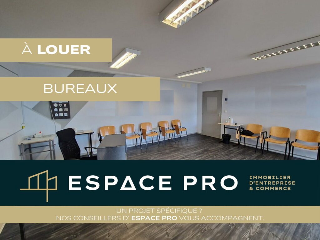 A LOUER Bureaux Sud Est de Caen  67 m²