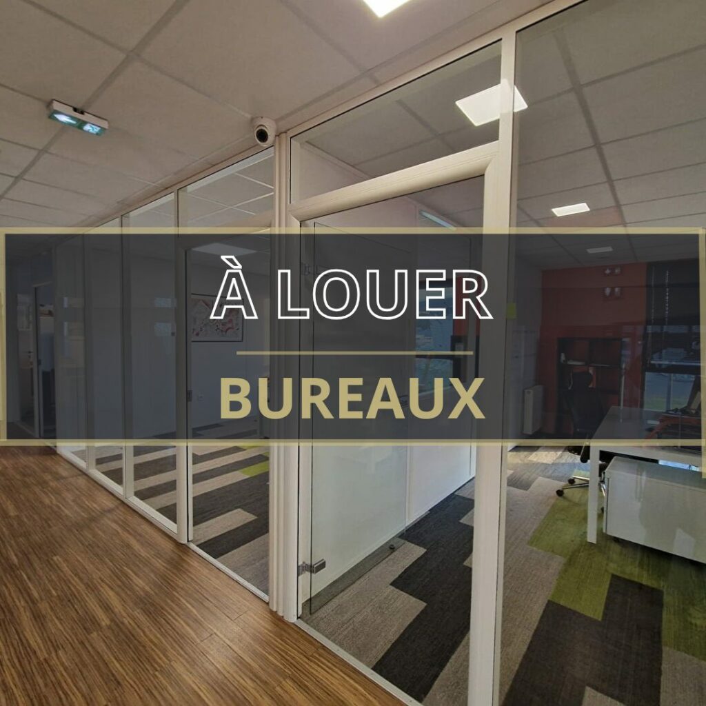 CAEN Nord – A LOUER – 200 m² de Bureaux en parfait état + parking privé