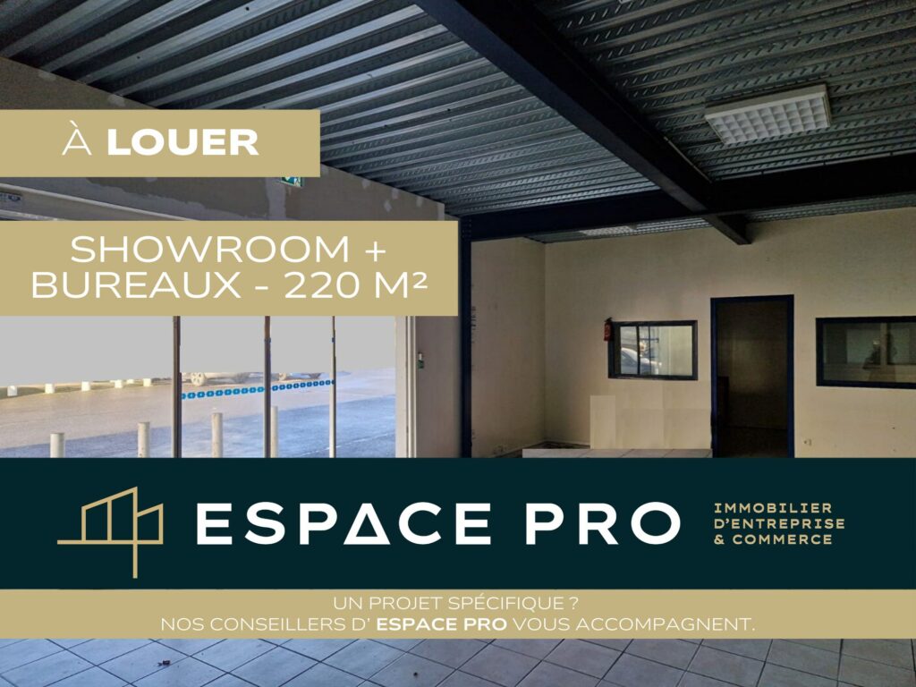 Sud de Caen – A LOUER – 270 m² de locaux d&rsquo;activités avec Bureaux