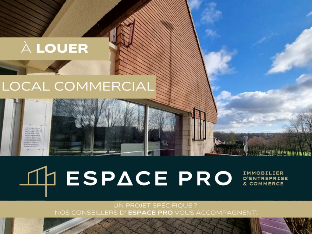 Sud Ouest de Caen – A LOUER – 122 m² de locaux commerciaux en rez-de-chaussée
