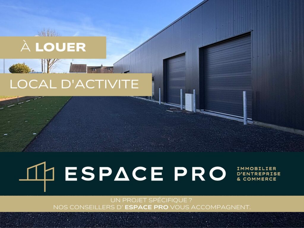 EN EXCLUSIVITE A LOUER DANS VILLAGE D&rsquo;ACTIVITES 142.37M² A ROTS ( AVEC VISIBILITE )
