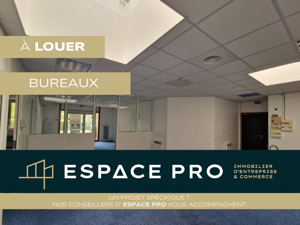 Caen Nord, A LOUER – environ 160 m² de bureaux en rez-de-chaussée