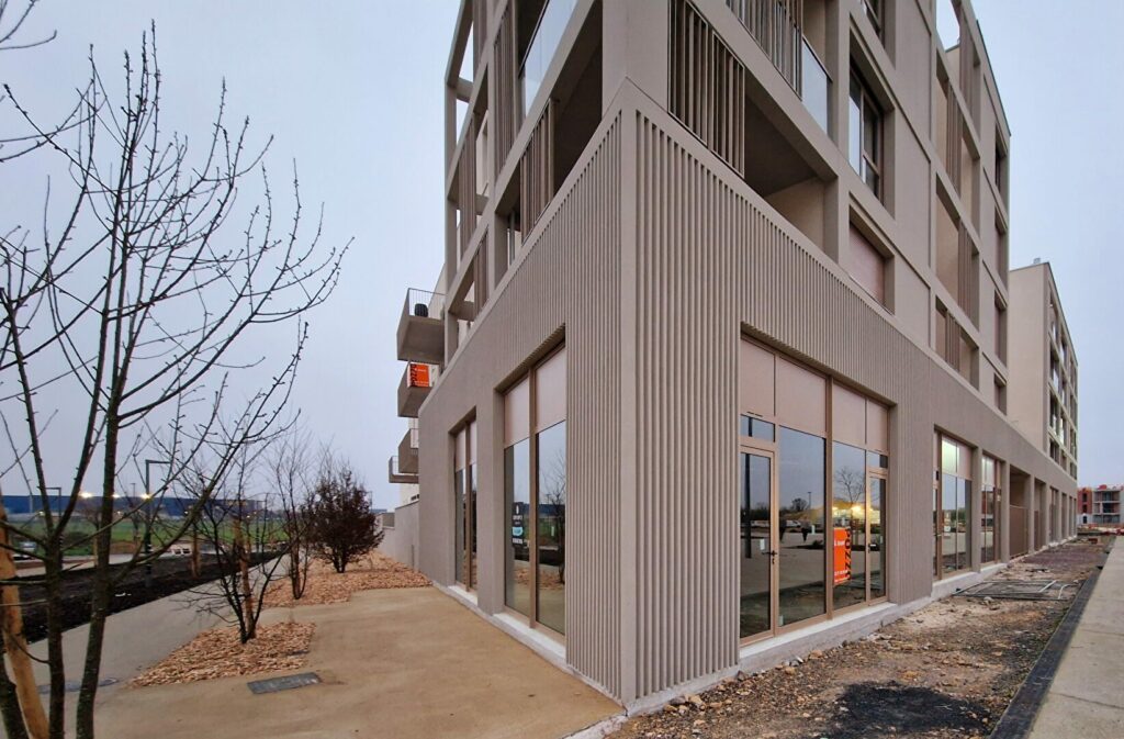 A louer Fleury Sur Orne – Local commercial neuf avec Réserve 158.10 m²