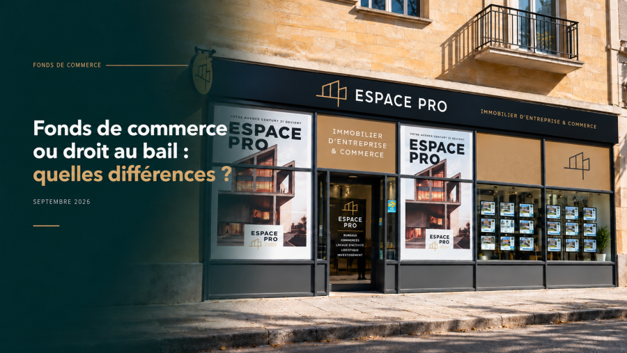 Fonds de commerce ou droit au bail : quelles différences ?